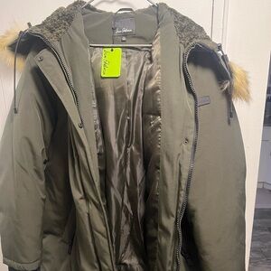 Sam Edelman Dark Green Loden Womens Parka Size 1X
